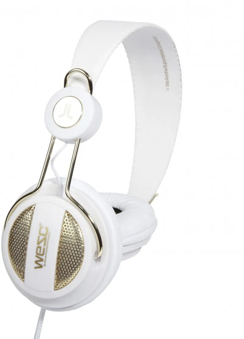 WeSC Oboe Golden Headphones - White